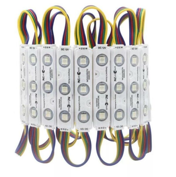 100 Pcs led module RGB Samsung 5050 3LEDs/pcs Lighting 12V IP68 Waterproof