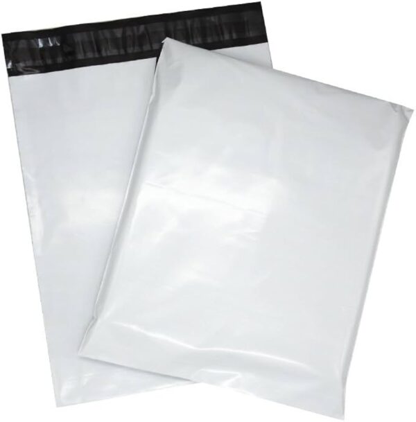 White Poly Postage Bags Premium Strong Box 100 pcs
